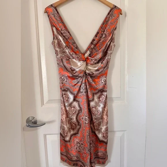 Blumarine Deep V-Neck Silk Dress - Picture 11 of 16